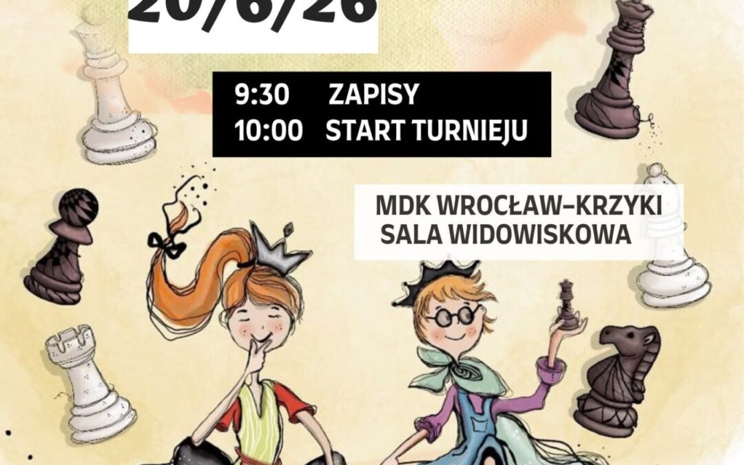 Turniej Szachowy o Puchar Dyrektora MDK Krzyki 20.06. MDK sala widowiskowa